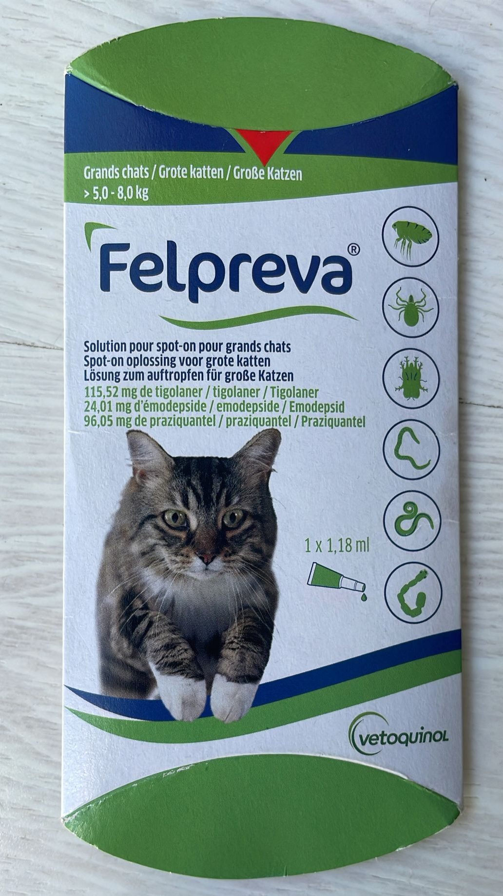 El antiparasito que compré en Francia