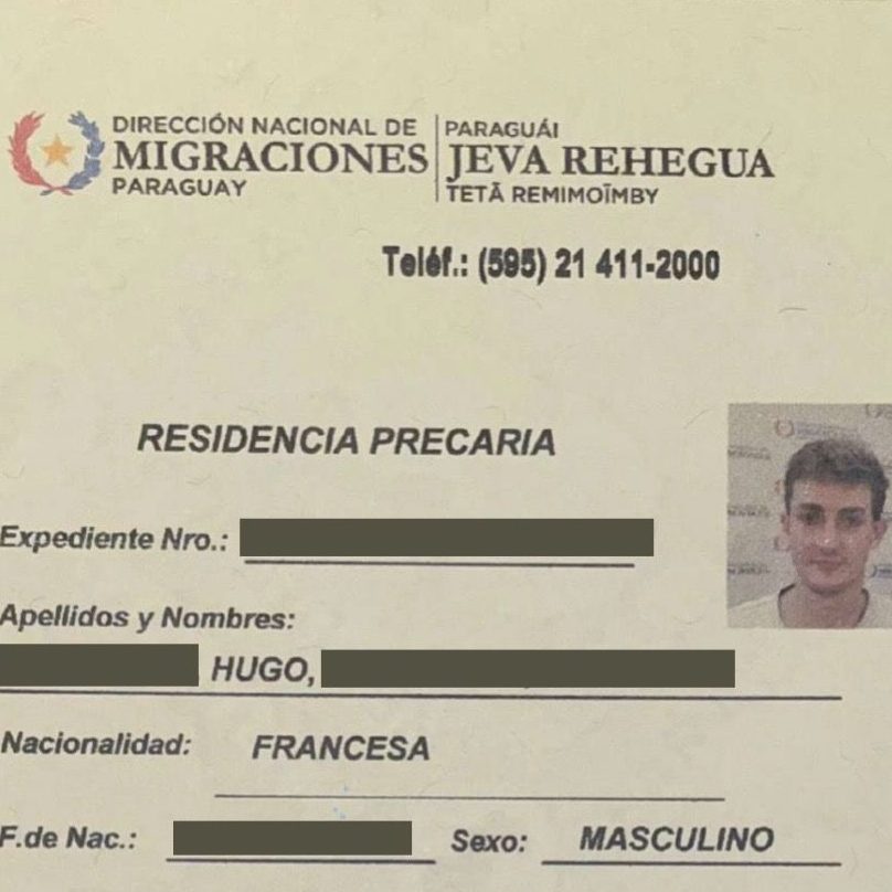 Residencia precaria Paraguay Inmigracion